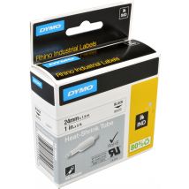 Dymo Schrumpfschlauch IND 1805443 schwarz auf weiß  24mm x 1,5m