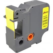 Schrumpfschlauch kompatibel zu Dymo IND Rhino 18058 (S0718340) schwarz