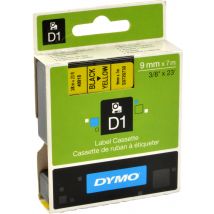 Dymo Originalband 40918  schwarz auf gelb  9mm x 7m