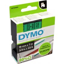 Dymo Label Band D1 45809 (S0720890) schwarz auf grün  19mm x 7m