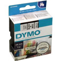 Dymo Label Band D1 53713 (S0720930) schwarz auf weiss  24mm x 7m