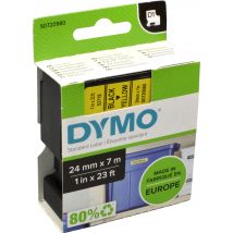 Dymo Label Band D1 53718 (S0720980) schwarz auf gelb  24mm x 7m