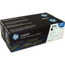 2 HP Toner CC530AD  304A  schwarz