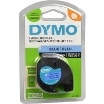 Dymo Label Band Letratag 91205 (S0721650) schwarz auf blau 12mm x 4m