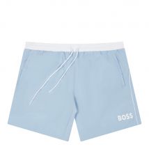 Starfish Swim Shorts - Light Pastel Blue