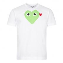 Heart Logo Green T-Shirt - White