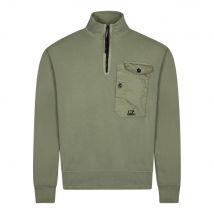 Quarter Zip Pocket Sweatshirt - Agave Green