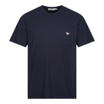 Tricolour Fox Pocket T-Shirt - Navy