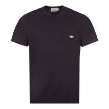Tricolour Fox Pocket T-Shirt - Black