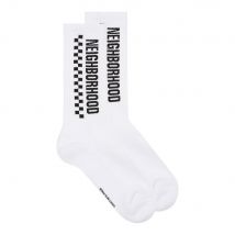 Checker Socks - White