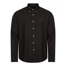 Custom Fit Poplin Shirt - Black