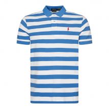 Stripe Polo Shirt - Blue/White