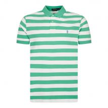 Stripe Polo Shirt - Green/White