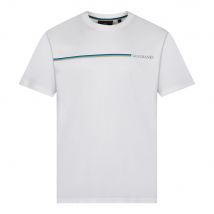 Tri-Colour Stripe T-Shirt - White