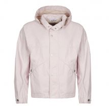Raw Plated Linen Jacket - Pink