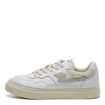 Pearl S Strike Leather Trainers - White / Putty
