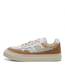 Pearl S Strike Suede Mix Trainers - White / Earth