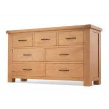 Archers Ambleside 7 Drawer Oak Wooden Chest of Drawers Assembled