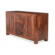 Archers Santa Clara 2 Door 3 Drawer Acacia Wooden Sideboard Assembled