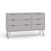 Core Augusta Grey 33 Drawer Wide Chest of Drawers