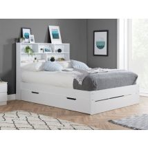 Birlea Alfie White Wooden 1 Drawer Bed Frame - 4ft Small Double
