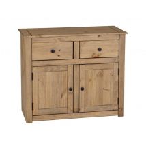 Seconique Panama Waxed Pine 2 Door 2 Drawer Sideboard