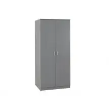 Seconique Felix Grey 2 Door Wardrobe