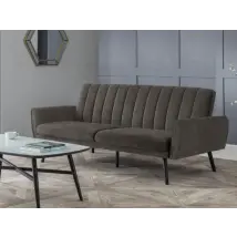 Julian Bowen Afina Grey Velvet Sofa Bed