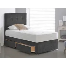 Willow and Eve Limoges Memory Divan Bed - 3ft Single