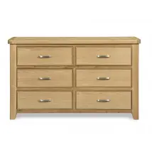 ASC Selkirk 33 Oak Wooden Chest of Drawers Assembled