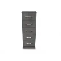 Welcome Avon 5 Drawer Tall Narrow Chest of Drawers Assembled