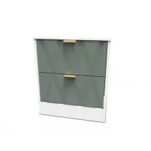 Welcome Las Vegas 2 Drawer Small Bedside Table Assembled