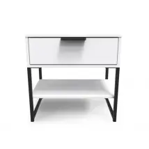 Welcome Diego 1 Drawer Midi Bedside Table Assembled