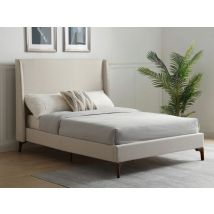 Kyoto Denver Natural Fabric Bed Frame - 4ft6 Double