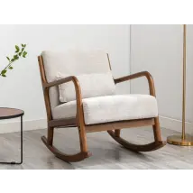Kyoto Inca Natural Fabric Rocking Chair