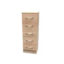 Welcome Avon 5 Drawer Tall Narrow Chest of Drawers Assembled