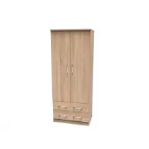 Welcome Avon 2ft6 2 Door 2 Drawer Double Wardrobe Assembled