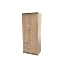 Welcome Avon 2ft6 2 Door 3 Drawer Double Wardrobe Assembled