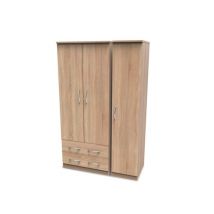 Welcome Avon 3 Door 2 Drawer Triple Wardrobe Assembled
