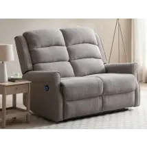 Kyoto Baxter Natural Chenille 2 Seater Recliner Sofa