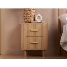 Birlea Axel Oak 2 Drawer Bedside Table