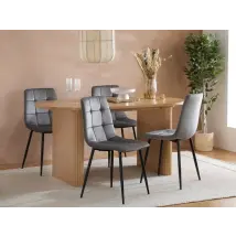Birlea Axel Oak Dining Table and 4 Chair Set