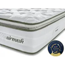 Silentnight Eco Comfort Airmesh Mirapocket 2000 Pillowtop 6ft Super King Size Mattress