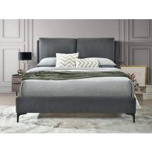Flintshire Ashleigh Grey Fabric Bed Frame - 4ft6 Double