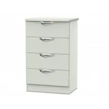 ASC Corsica Kashmir High Gloss 4 Drawer Midi Chest of Drawers Assembled