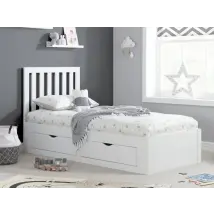 Birlea Appleby White Wooden 4 Drawer Bed Frame - 3ft Single