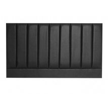 Designer Pluto Black Faux Leather Fabric Headboard - 3ft6 Large Single