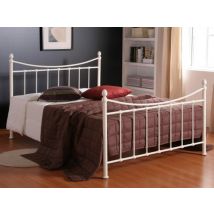 Time Living Alderley Ivory Metal Bed Frame - 4ft Small Double