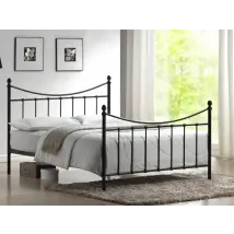 Time Living Alderley 4ft6 Double Black Metal Bed Frame