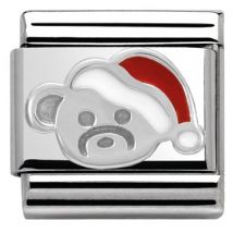 Nomination SilverShine Christmas Teddy Charm - Stainless Steel